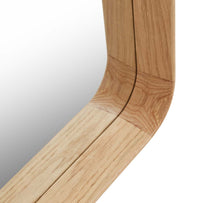 GlobeWest Brody Rectangular Mirror, New Oak - detail