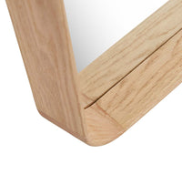 GlobeWest Brody Rectangular Mirror, New Oak - detail