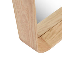 GlobeWest Brody Rectangular Mirror, New Oak - detail