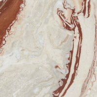 GlobeWest Oakley Pebble Floor Mirror, Monica Red Marble - detail