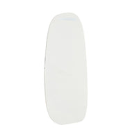 GlobeWest Oakley Pebble Floor Mirror, Ocean Marble - angle view