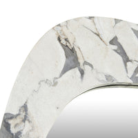 GlobeWest Oakley Pebble Floor Mirror, Ocean Marble - detail