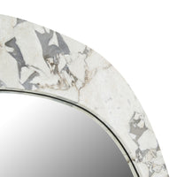 GlobeWest Oakley Pebble Floor Mirror, Ocean Marble - detail