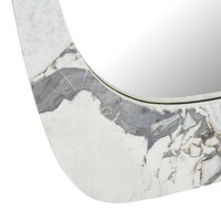 GlobeWest Oakley Pebble Floor Mirror, Ocean Marble - detail