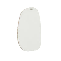 GlobeWest Oakley Pebble Mirror, Monica Red Marble - angle view