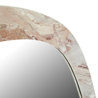 GlobeWest Oakley Pebble Mirror, Monica Red Marble - detail