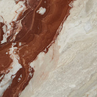 GlobeWest Oakley Pebble Mirror, Monica Red Marble - detail