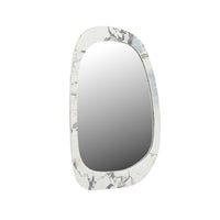 GlobeWest Oakley Pebble Mirror, Ocean marble frame