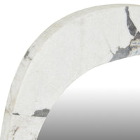 GlobeWest Oakley Pebble Mirror, Ocean Marble - detail