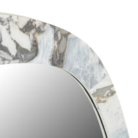 GlobeWest Oakley Pebble Mirror, Ocean Marble - detail