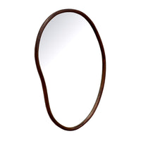 GlobeWest Trove Organic Mirror, chestnut mindi wood frame