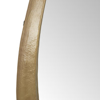 GlobeWest Verona Flow Mirror, Antique Brass - detail