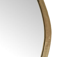 GlobeWest Verona Flow Mirror, Antique Brass - detail