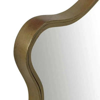 Globe West Mirrors Globe West Verona Wave Mirror, Antique Brass