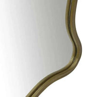 Globe West Mirrors Globe West Verona Wave Mirror, Antique Brass