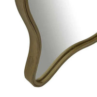 Globe West Mirrors Globe West Verona Wave Mirror, Antique Brass