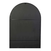 Norsu Interiors Large Arch Iron Indoor Outdoor Mirror Black, 135cm