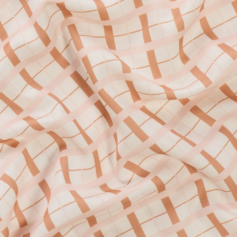 Mulberry Threads Maple Check Bamboo Sheet Set