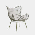 GlobeWest Mauritius Wing Occasional Chair - Moss