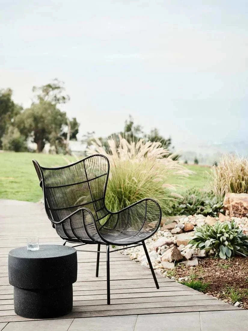 Globe West Occasional Chairs Globe West Mauritius Wing Occasional Chair Espresso