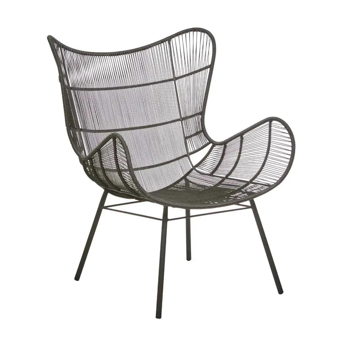 Globe West Occasional Chairs Globe West Mauritius Wing Occasional Chair Espresso