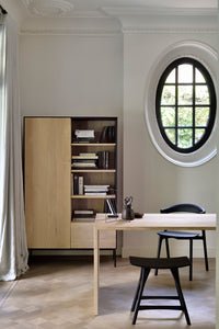 Ethnicraft Blackbird Storage Cupboard, styled in a room setting