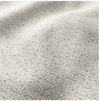 Close-up of Zaru Boucle Bench Mingle Mangle Fungi fabric upholstery showing textured boucle surface