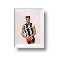 DG Designs Prints Dom Gauci Print - Nick Daicos, Blush