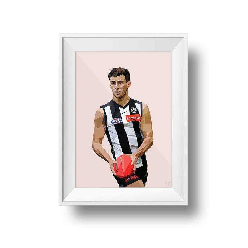DG Designs Prints Dom Gauci Print - Nick Daicos, Blush