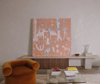 Nobility print styled in a room