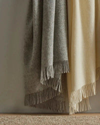 Weave Home Blankets & Throws Weave Home Nevis Lambswool Throw - Ash