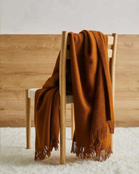 Weave Home Blankets & Throws Weave Home Nevis Lambswool Throw - Spice