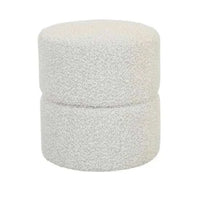 Globe West Ottomans GlobeWest Tito Ottoman - Ice Boucle