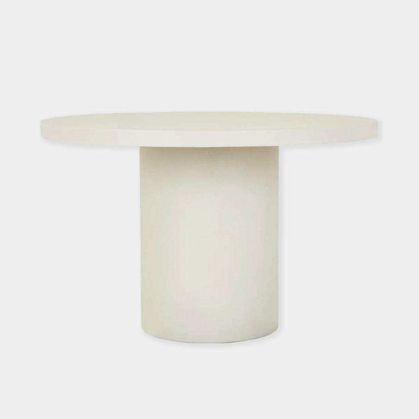 GlobeWest Petra Round Dining Table, Ivory | Norsu Interiors