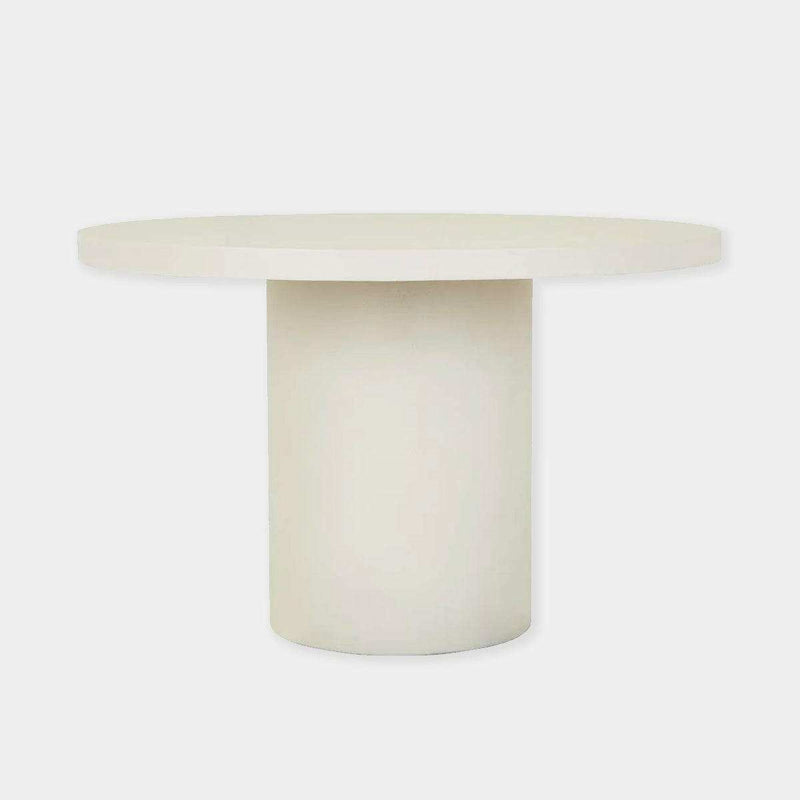 Globe West Dining Tables Globe West Petra Round Dining Table, Ivory
