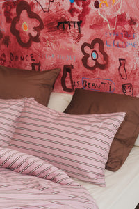 Detail of the Honest Hearts Bloom artwork surface