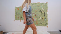 Detail of the Dance In The Blooms artwork surface