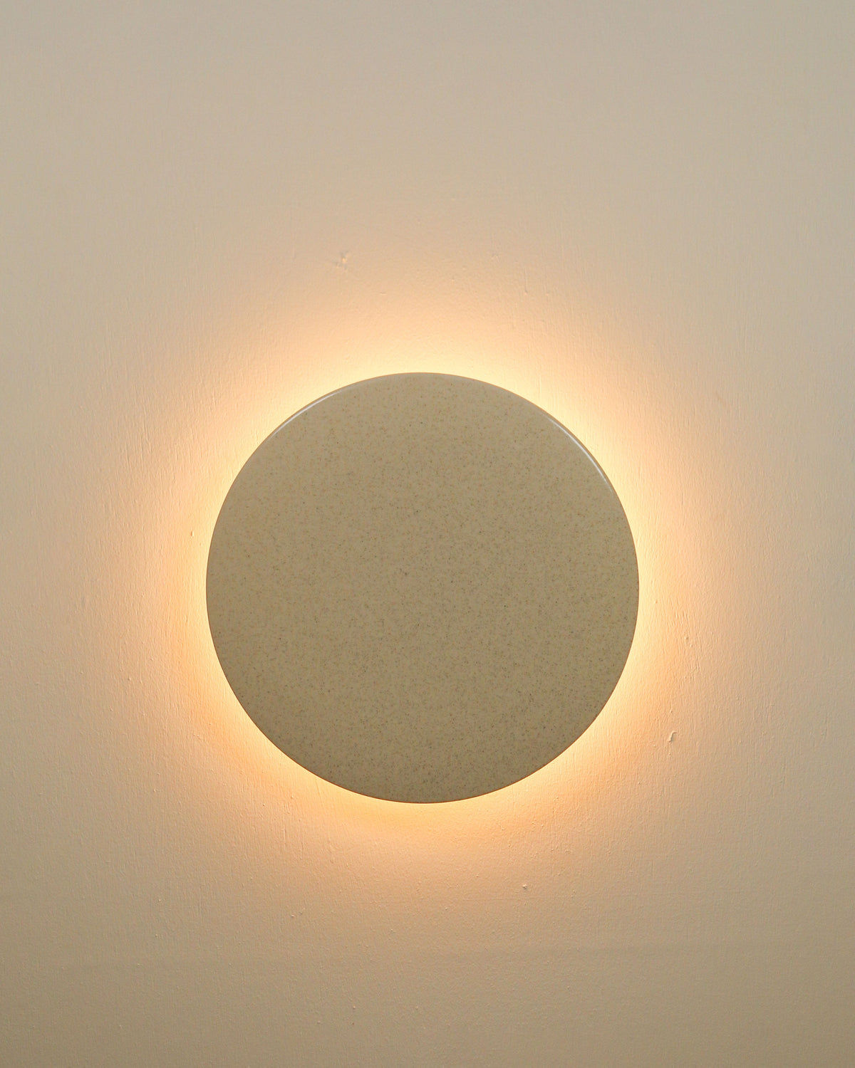 Robert Gordon Backlit Disc Wall Light in Poppyseed