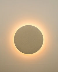 Robert Gordon Backlit Disc Wall Light in Poppyseed