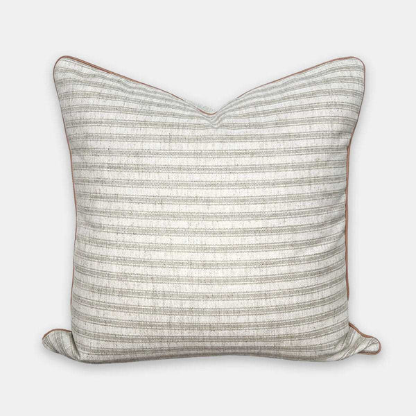 norsu STUDIO Forma Collection Pure reversible cushion in natural stripe | Norsu Interiors
