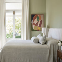 Eadie Lifestyle Luca Linen Long Lumbar - Putty