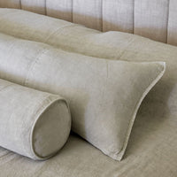 Eadie Lifestyle Luca Linen Bed Cover - Putty