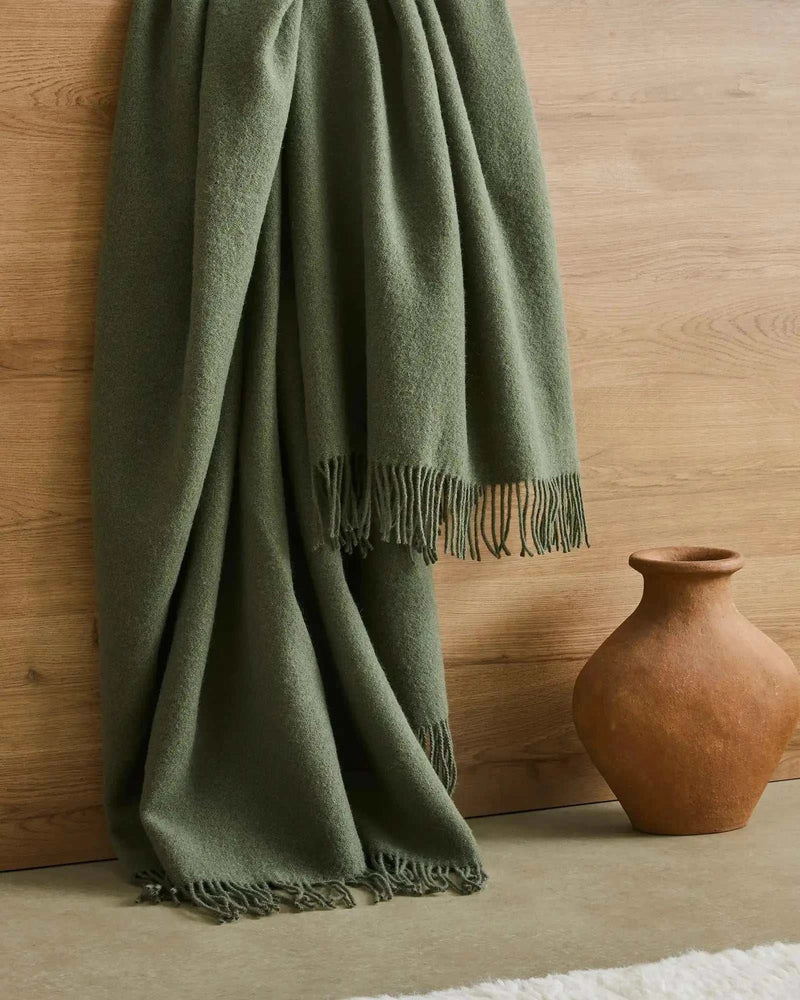 Weave Home Blankets & Throws Weave Home Nevis Lambswool Throw - Juniper