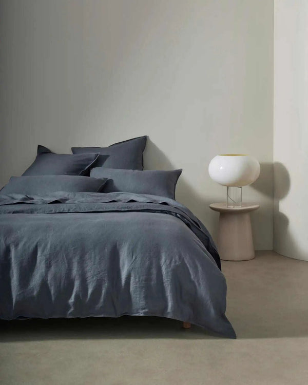 Weave Home Ravello quilt cover, denim | Norsu Interiors