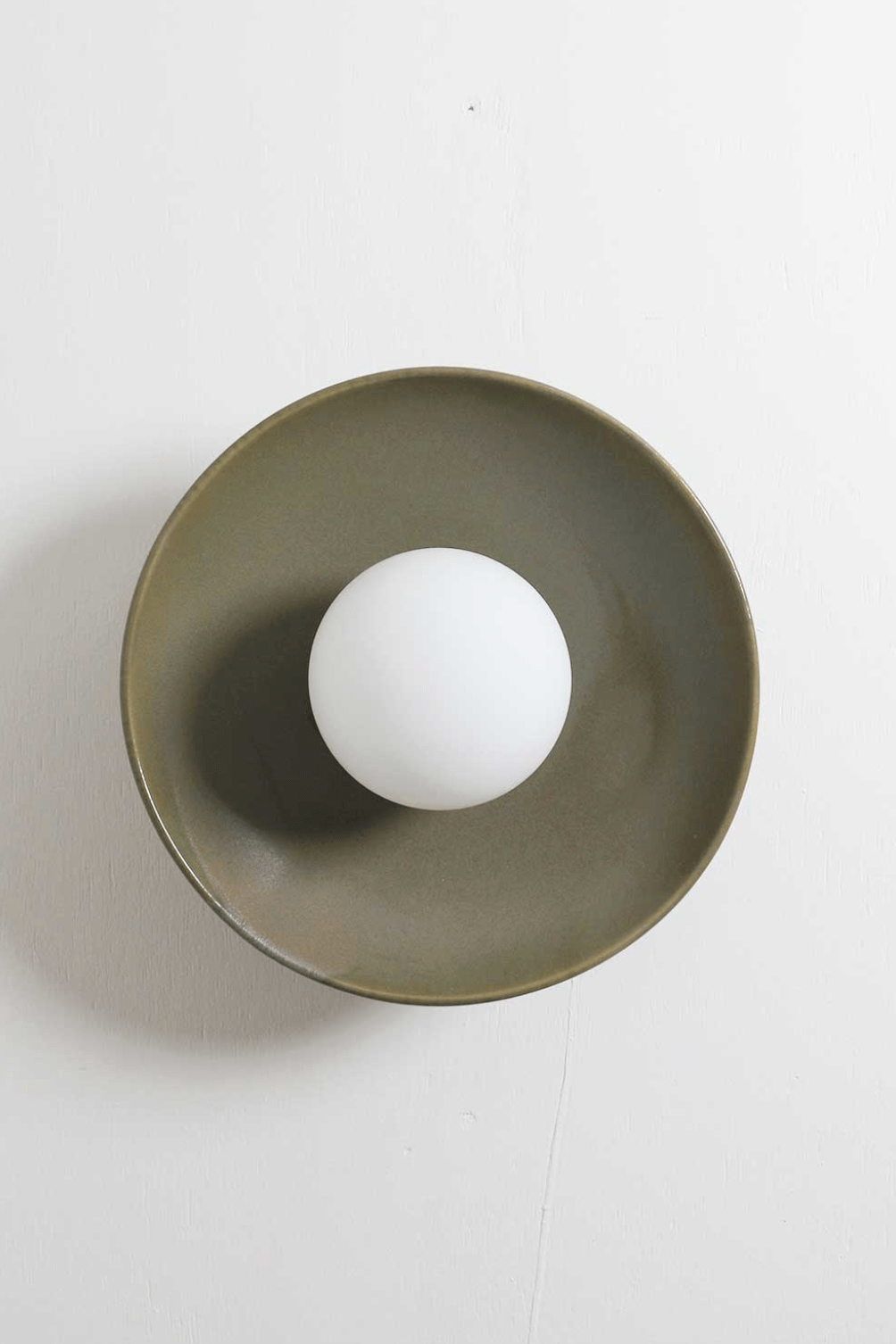 Robert Gordon Interiors Pendants Copy of Robert Gordon Dish Wall Sconce, Olive