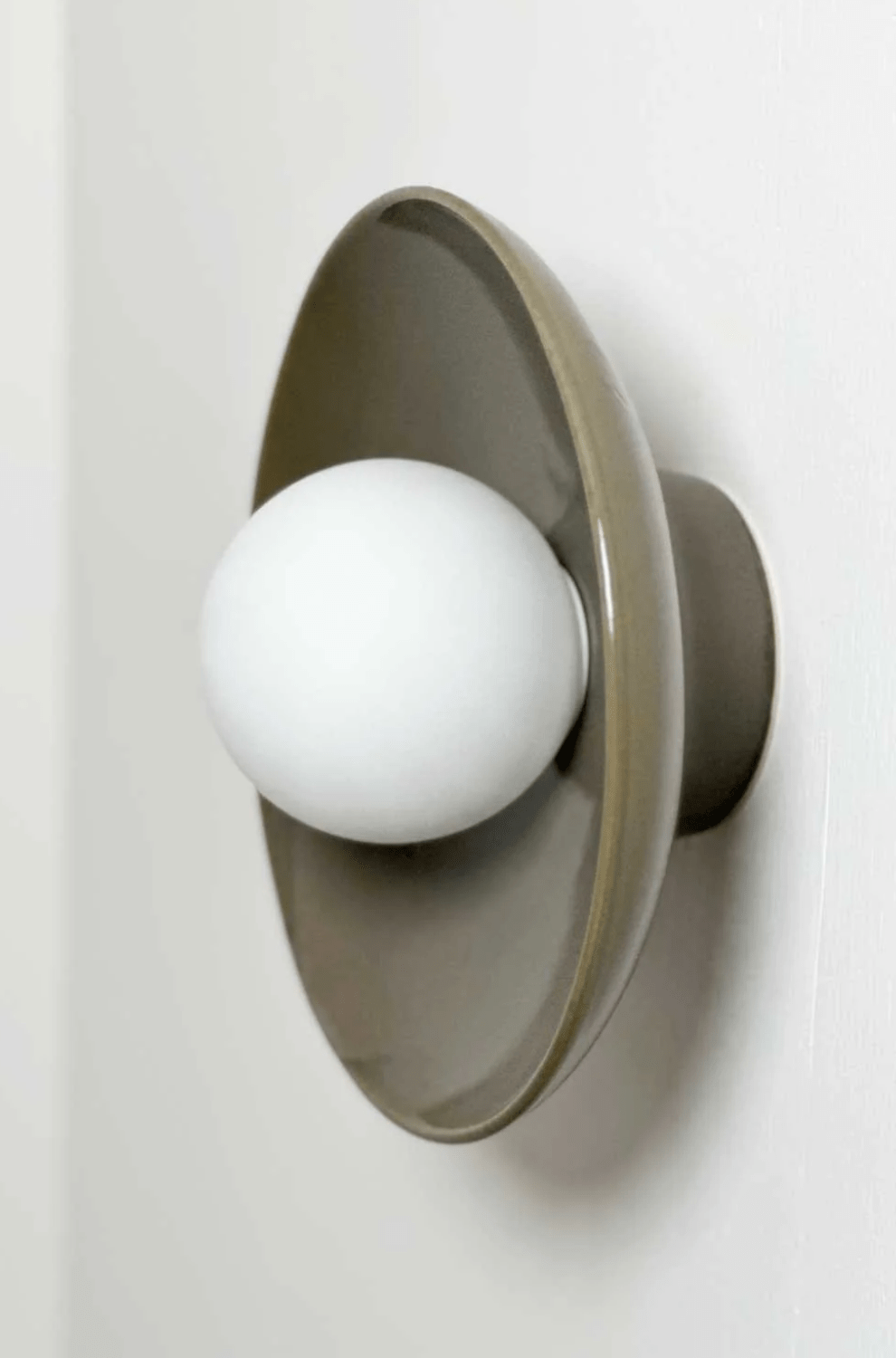 Robert Gordon Interiors Pendants Copy of Robert Gordon Dish Wall Sconce, Olive