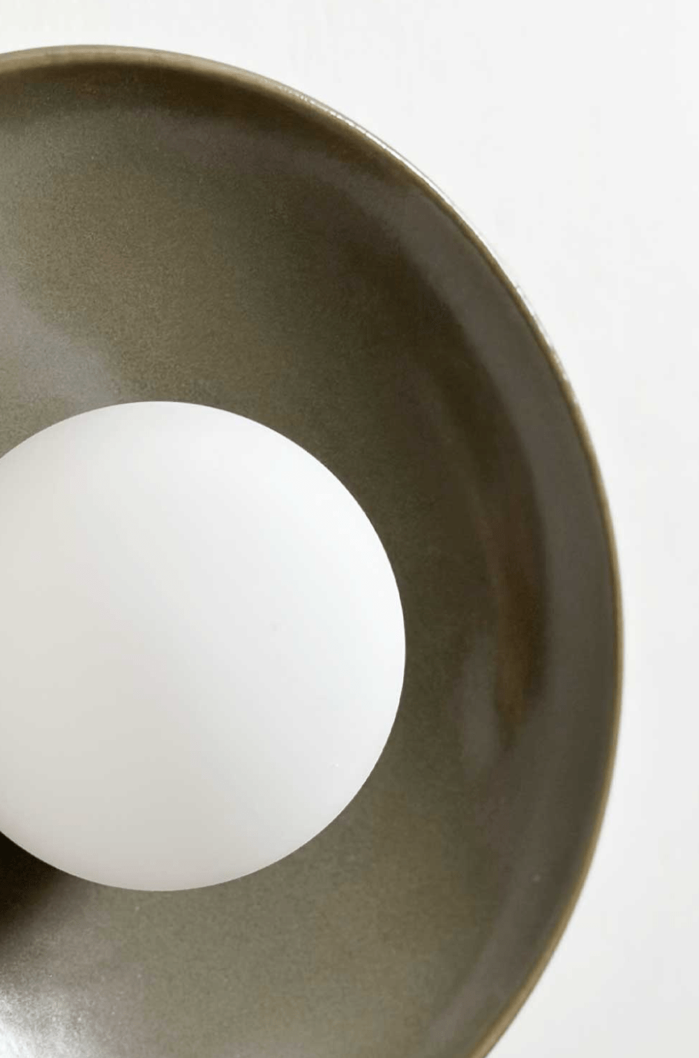 Robert Gordon Interiors Pendants Copy of Robert Gordon Dish Wall Sconce, Olive