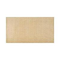 GlobeWest Bower Frame Rug in butter color, handwoven 100% wool indoor area rug, rectangular shape.