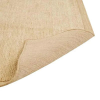 GlobeWest Bower Frame Rug in butter color hand woven wool with a simple, versatile design ideal for indoor use