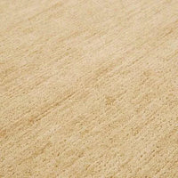 GlobeWest Bower Frame Rug in butter color, handwoven 100% wool indoor area rug with subtle texture